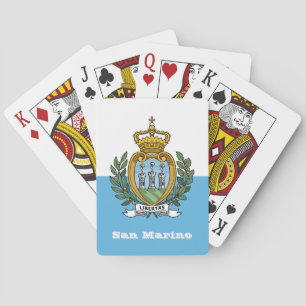 San Marino Vlag Spelletjes, San Marino Speelkaarte Pokerkaarten