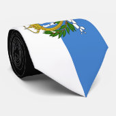 San Marino-vlag Stropdas (Opgerold)