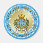 San Marino-wapenstilstand Magneet (Voorkant)