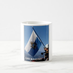 San Marino - Waving Flag - Koffiemok