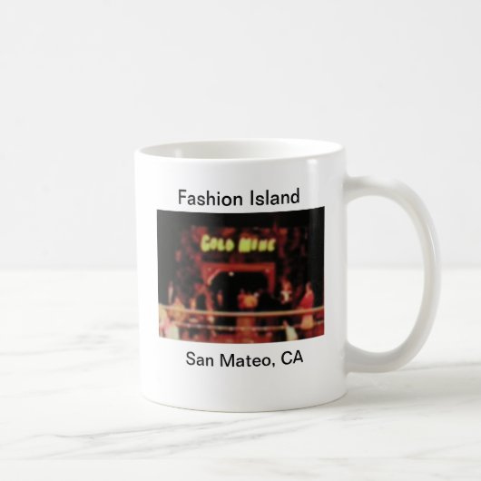 San Mateo Fashion Island Gold Mine Arcade Mug (Droite)