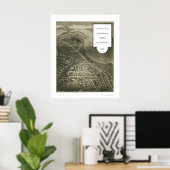 San Mateo Park, CA Panoramic Map - 1905 Poster (Thuiskantoor)