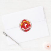 San Miguel Arcangel Ronde Sticker (Envelop)