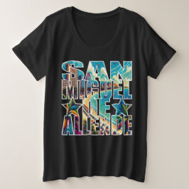 San Miguel de Allende Tropical Beach Vakantie Grote Maat T-shirt