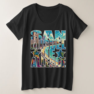 San Miguel de Allende Tropical Beach Vakantie Grote Maat T-shirt