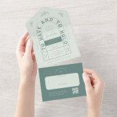 San Miguel Faire-part de mariage avec carte RSVP (Déchirure)