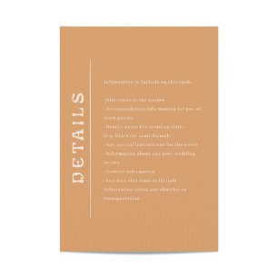 San Miguel Wedding Enclosure Card Informatiekaartje