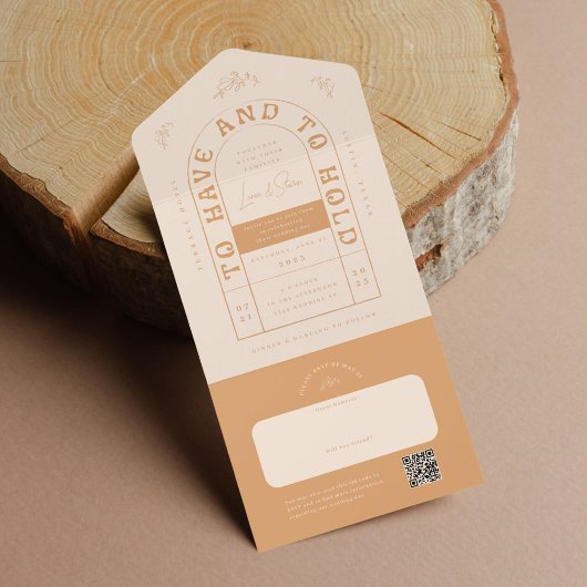 San Miguel Wedding Uitnodiging met RSVP-kaart