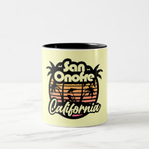 San Onofre Beach, Californië Tweekleurige Koffiemok