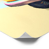 San Onofre, California Sunset. Koel  Surf Poster (Hoek)