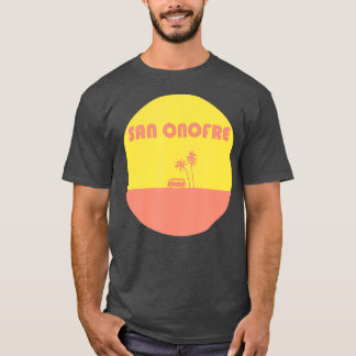 San Onofre California Throwback Surfen Van T-shirt