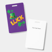 SAN PATRICKS DAY BADGE (Voor- en achterkant)