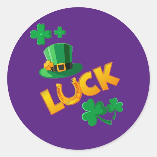 SAN PATRICKS DAY RONDE STICKER (Voorkant)
