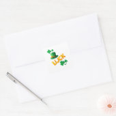 SAN PATRICKS DAY VIERKANTE STICKER (Envelop)