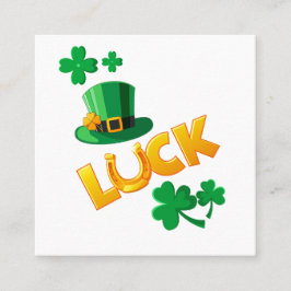 SAN PATRICKS DAY VIERKANTE VISITEKAARTJE