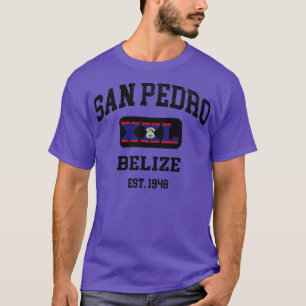 San Pedro Belize XXL Atletisch ontwerp T-shirt