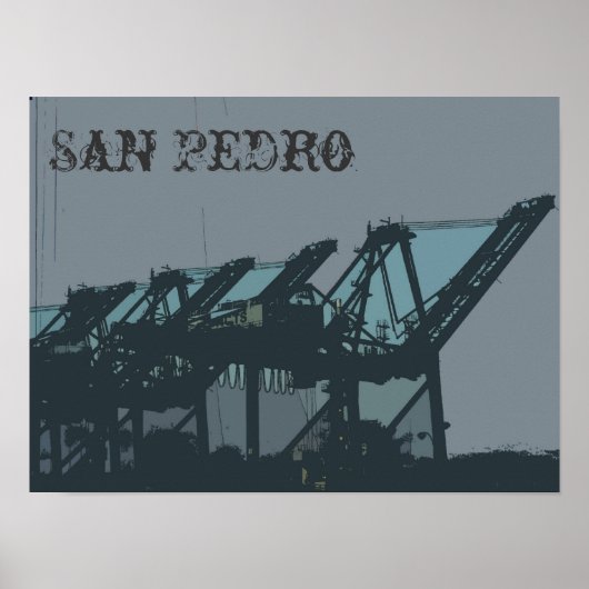 San Pedro Cranes Poster (Voorkant)