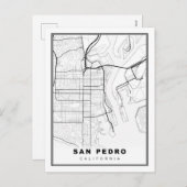 San Pedro Map Feestdagenkaart (Voorkant / Achterkant)