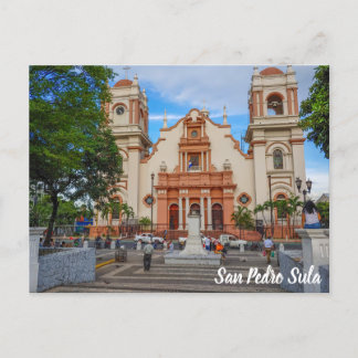 San Pedro Sula, Honduras Parque Central Briefkaart