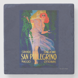 San Pellegrino posterEuropa Stenen Onderzetter