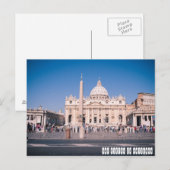 San Pietro Basilica in Vaticaanstad Briefkaart (Voorkant / Achterkant)