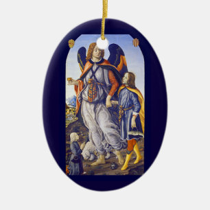 San Rafael Saint Raphael Keramisch Ornament