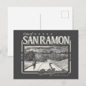 SAN RAMON CALIFORNIA BRIEFKAART (Voorkant / Achterkant)