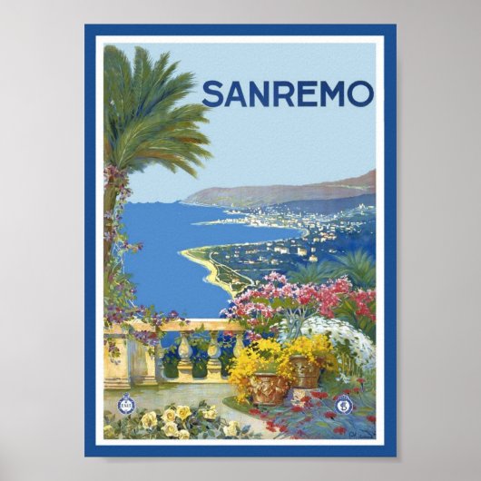 San Remo Italië Poster (Voorkant)