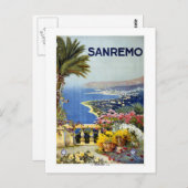  San Remo Italië Reis Briefkaart (Voorkant / Achterkant)