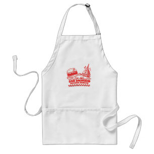 San Salvario Fassona Burger - Retro 30s Cartoon Standaard Schort
