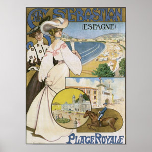 San Sebastian Espana Plaats Royale Poster