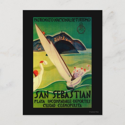 San Sebastian  PosterEurope Briefkaart (Voorkant)