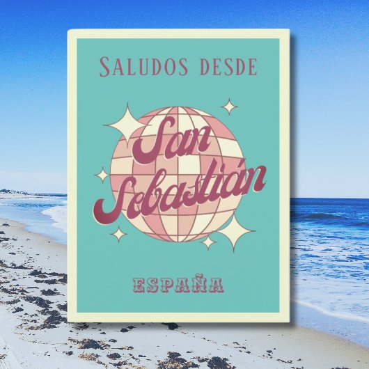 San Sebastián Spanje España Retro  Briefkaart