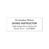 SAN Serif zakelijk retouradres | Houten Rubberstempel (Afrduk)