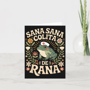 Sana sana colita de rana Latijnse kikker kinder- Kaart