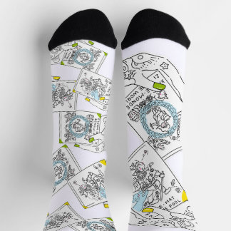 Sana Tarot THE FOOL & THE WORLD Sokken