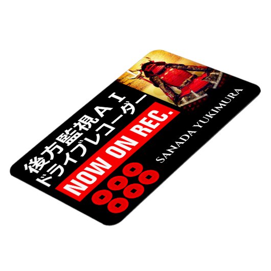 SANADA YUKIMURA (Voor Japans):Waarschuwingsmagneet Magneet (Linkerzijde)