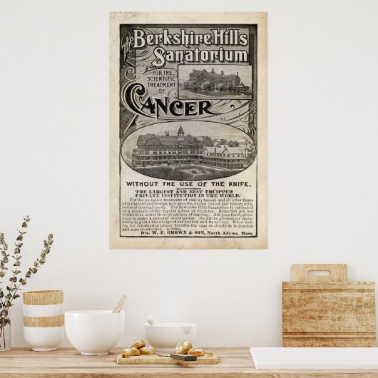  Sanatorium Ad uit 1899 Poster (Keuken)