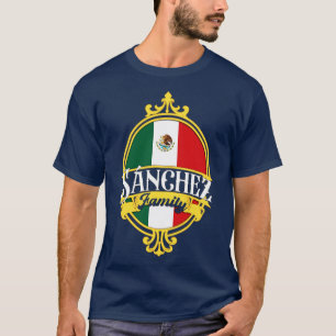 Sanchez Familie Mexico Vlag T-shirt