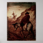 Sancho en Don Quixote, 19e eeuw Poster (Voorkant)