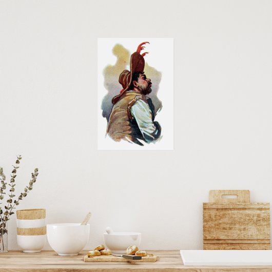 Sancho Panza Don Quixote Poster (Keuken)