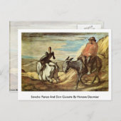Sancho Panza en Don Quixote van Honore Daumier Briefkaart (Voorkant / Achterkant)