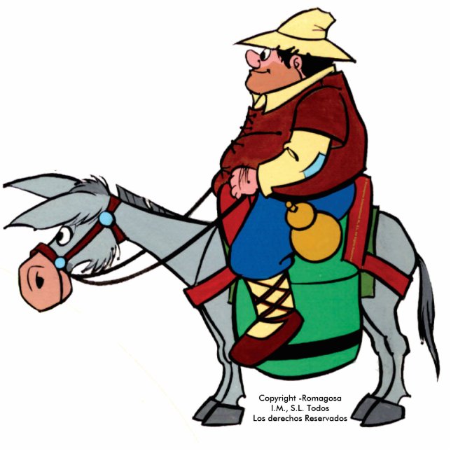 SANCHO PANZA & RUCIO FOTOBEELDJE MAGNEET (Voorkant)