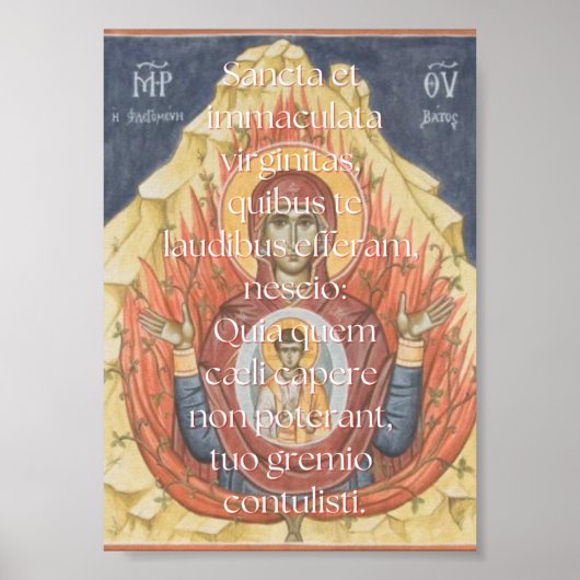 Sancta et Immaculata Print (Voorkant)