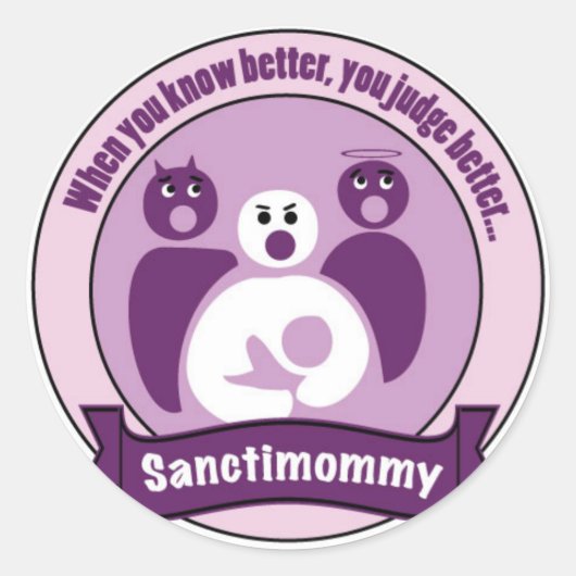 Sanctimommy Sticker (Voorkant)