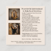 Sanctuaire de St. Padre Pio Cartes sacrées, Kenosh (Dos)