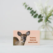 Sanctuarium inzake redding van dieren visitekaartje (Staand voorkant)