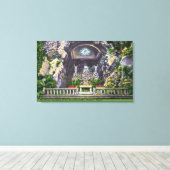 Sanctuary of Our Sorrowful Moeder Grotto Uitzicht Canvas Afdruk (Insitu (Houten vloer))