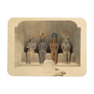 Sanctuary of the Temple of Abu Simbel, uit "Egypt" Magneet
