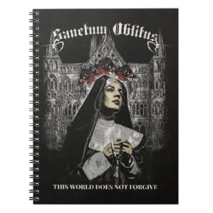 Sanctum Oblitus - Gotische streetwear ontwerp Notitieboek